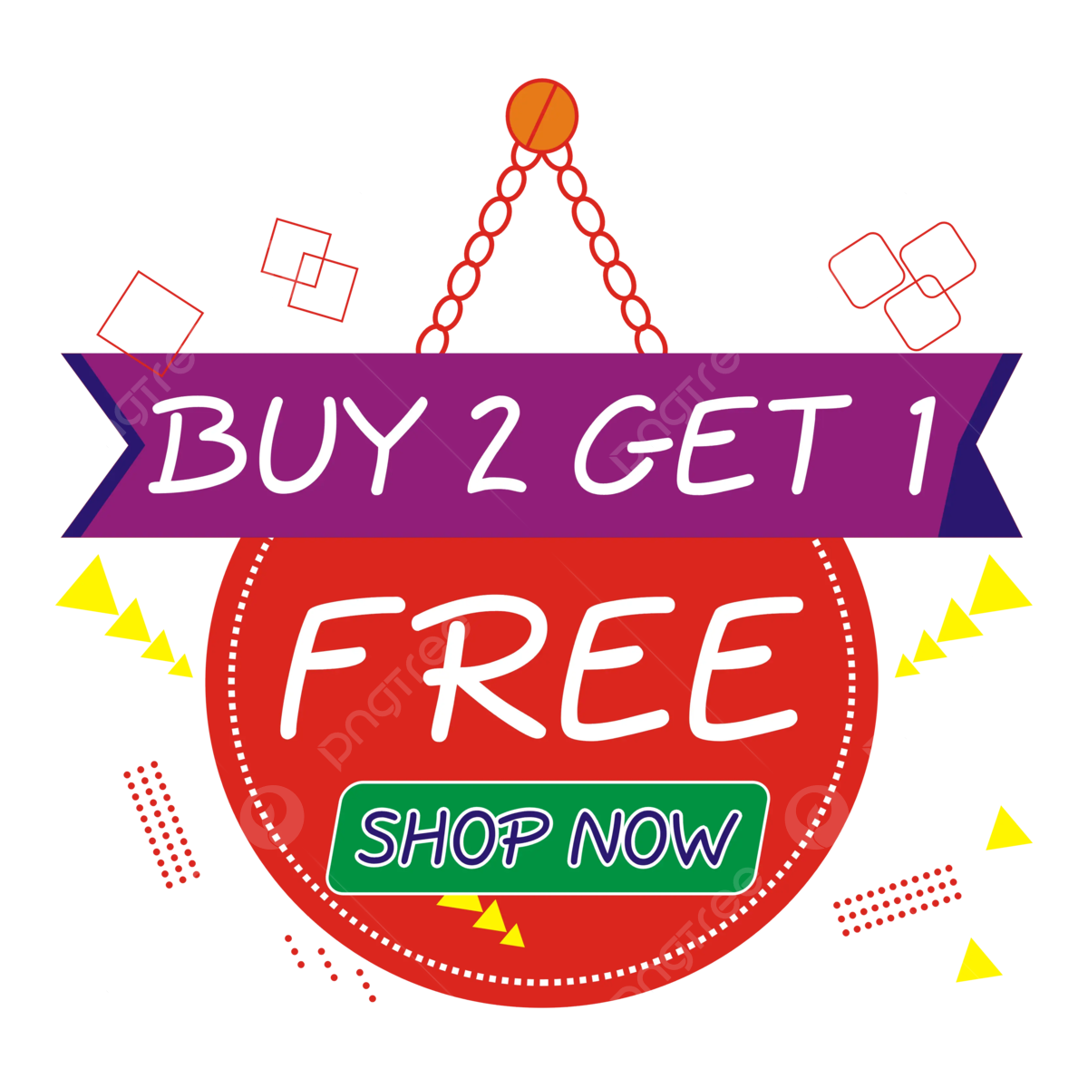 Buy One Get Free Sticker Vector, Buy One Get Free, Free Vector, Buy One ...